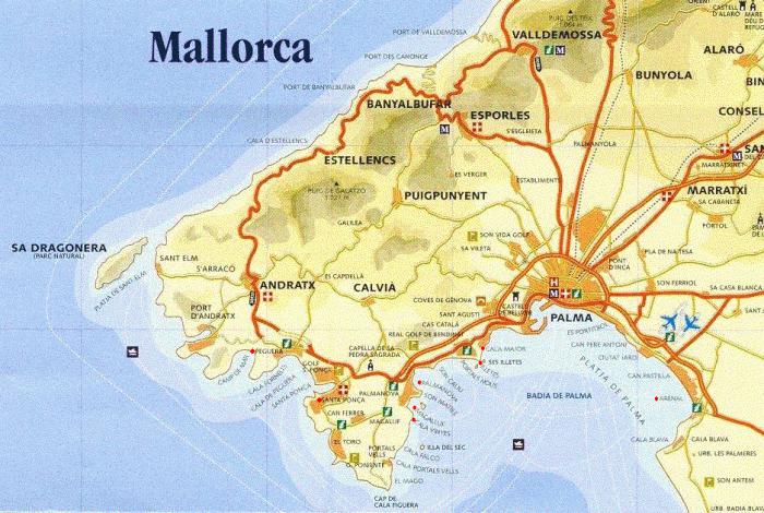 waar is Mallorca op de kaart
