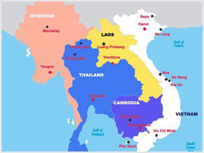 Länder der Halbinsel Indochina