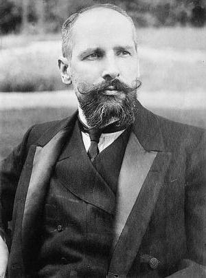 Stolypin ritratto storico sullo sfondo dell'epoca