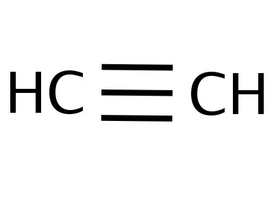 chemický vzorec acetylenu