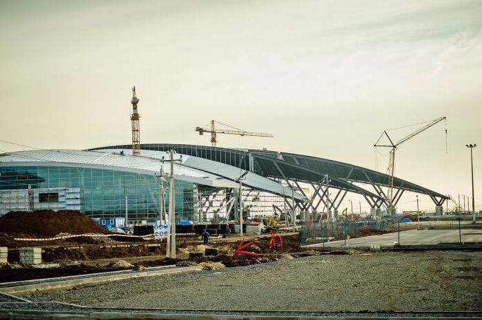 Construction de l'aéroport de Yuzhny 