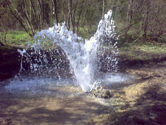 Geysire im Bezirk Gattschina