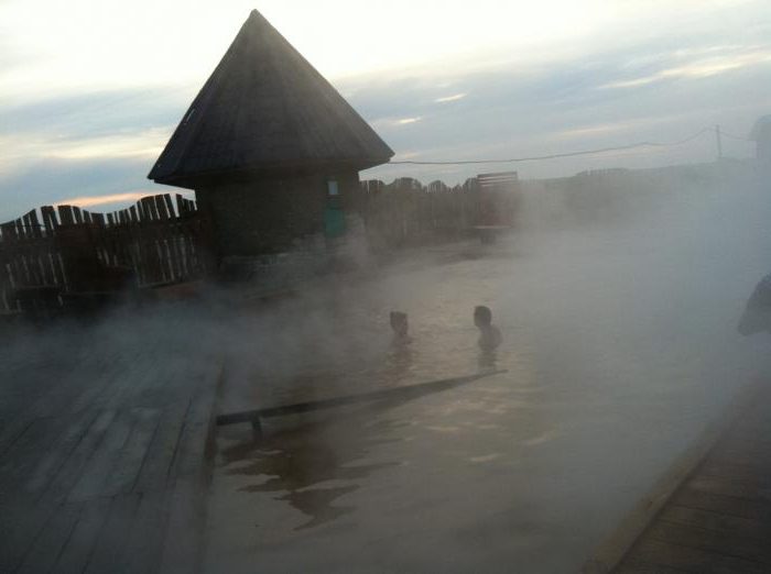 Hot geyser in the Kherson region