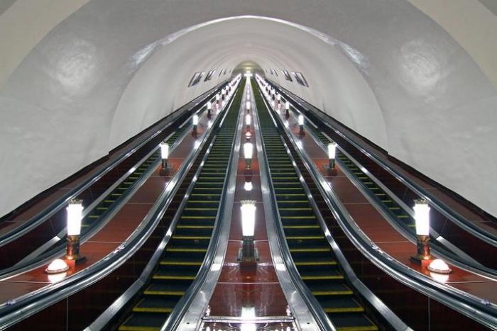 Kazán metrómegálló Komsomolskaya gyűrű