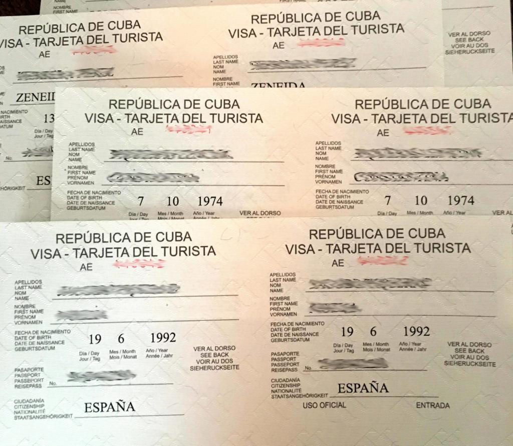 Resa till Kuba visum