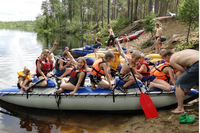 rafting v Karélii s deťmi