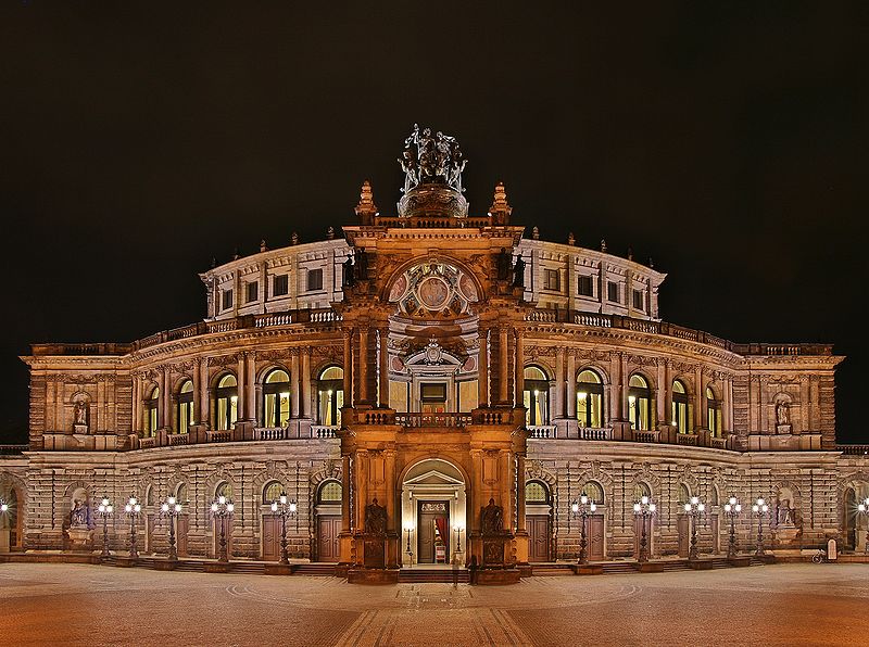 Dresden landmärken med namn