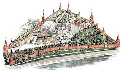 Moskova Kremlin katedral Meydanı