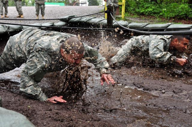 pista de obstáculos do exército, dimensões