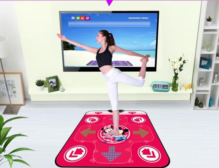 Dance mat instructions for connecting to a TV