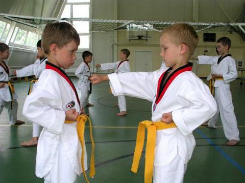 żółty pasek taekwondo