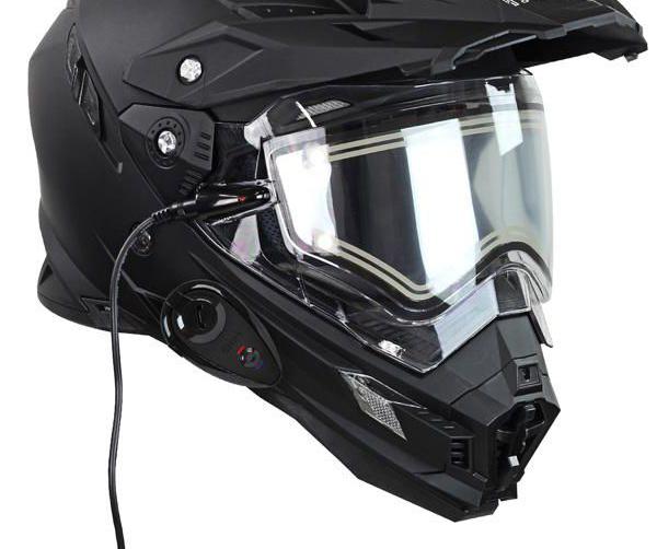 capacete de snowmobile aquecido