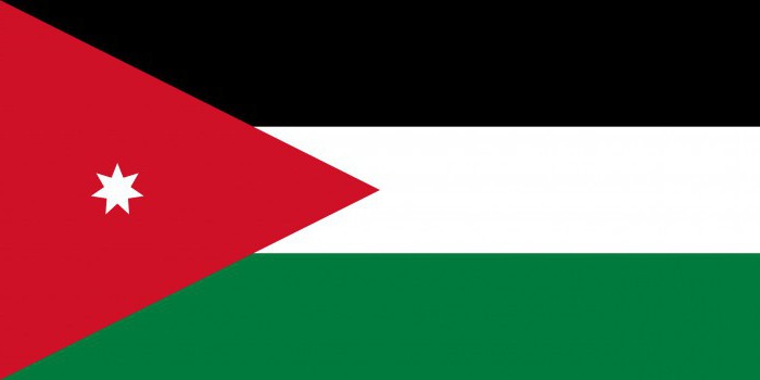 vlajka jordánu