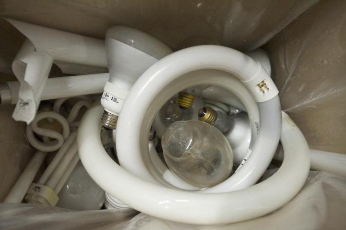 almacenamiento y eliminación de lámparas que contienen mercurio