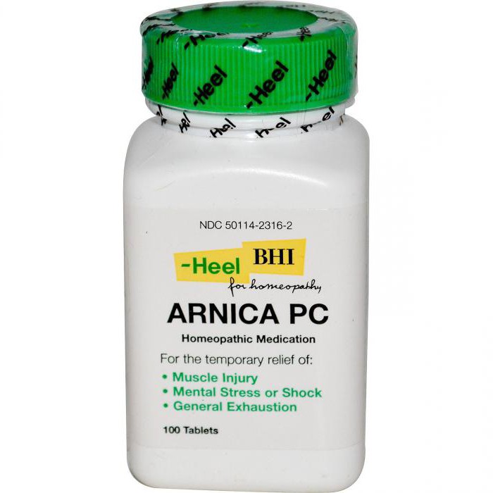 Aplicação homeopatia Arnica